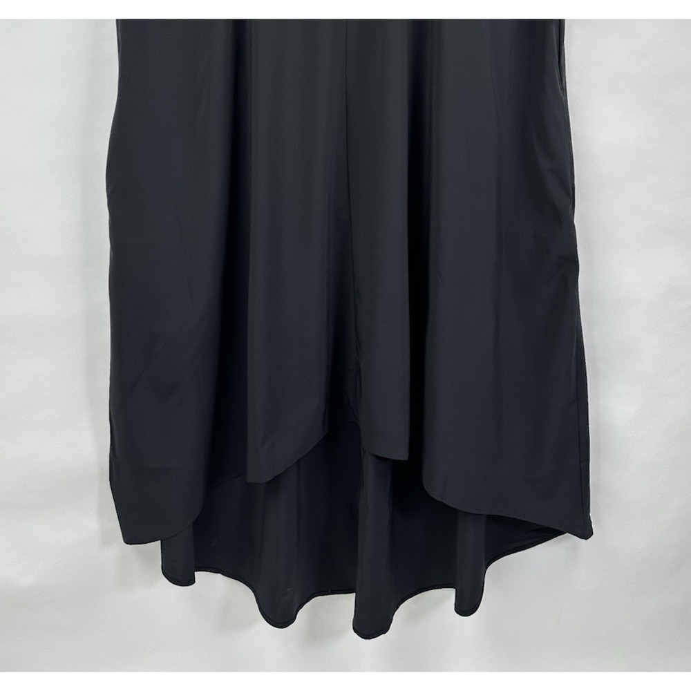 Athleta Presidio Maxi Dress 2X Plus Black Featherweight Stretch NWT Racerback - Picture 7 of 11